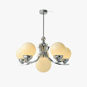 Dusk Chandelier Globe Chrome Modern 5-Light-Neutral Decor
