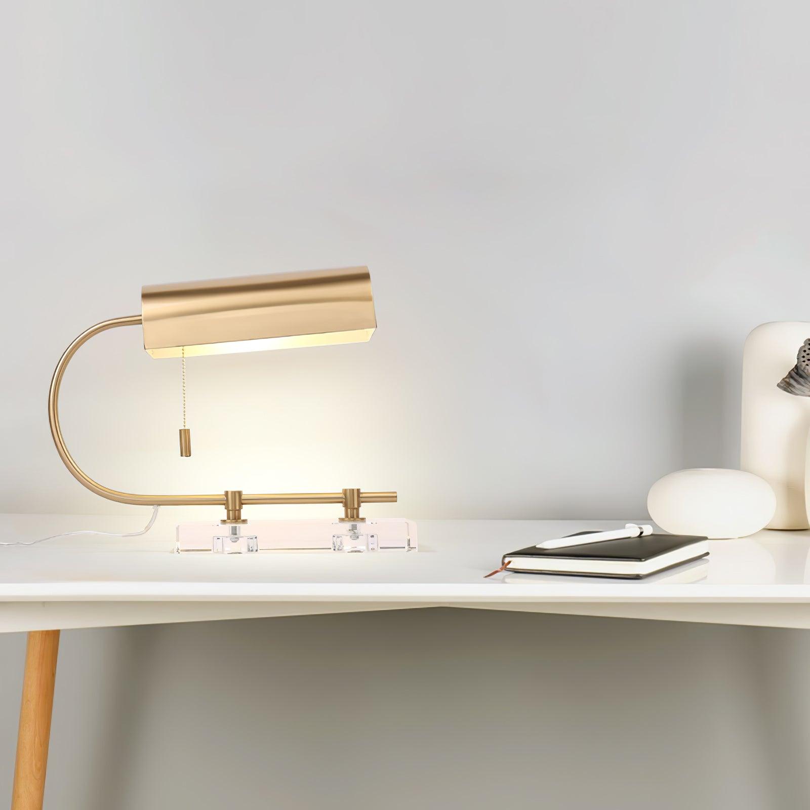Arden Classic Crystal Desk Lamp-Neutral Decor