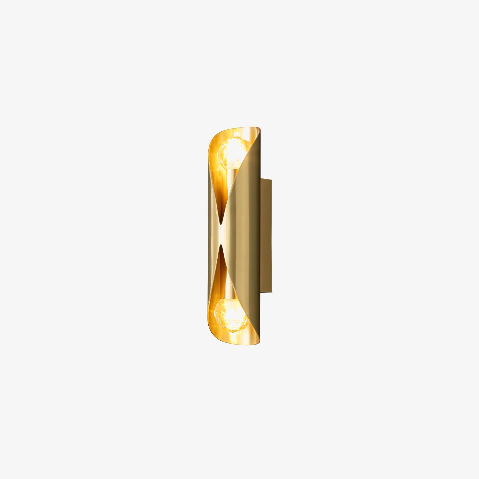 Avynila Modern Minimalist Diamonds Brass Wall Lamp-Neutral Decor