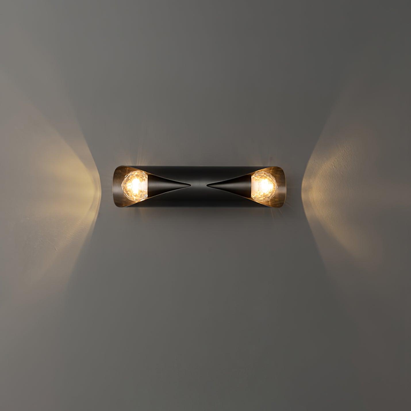 Avynila Modern Minimalist Diamonds Brass Wall Lamp-Neutral Decor
