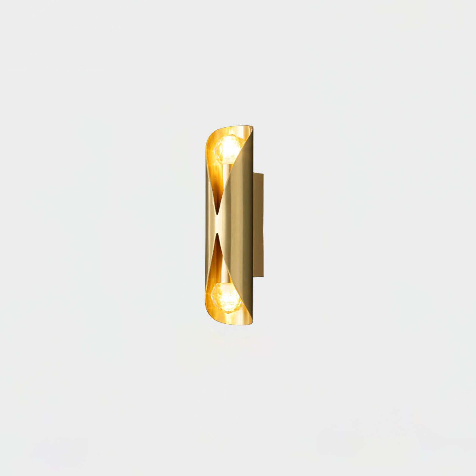 Avynila Modern Minimalist Diamonds Brass Wall Lamp-Neutral Decor
