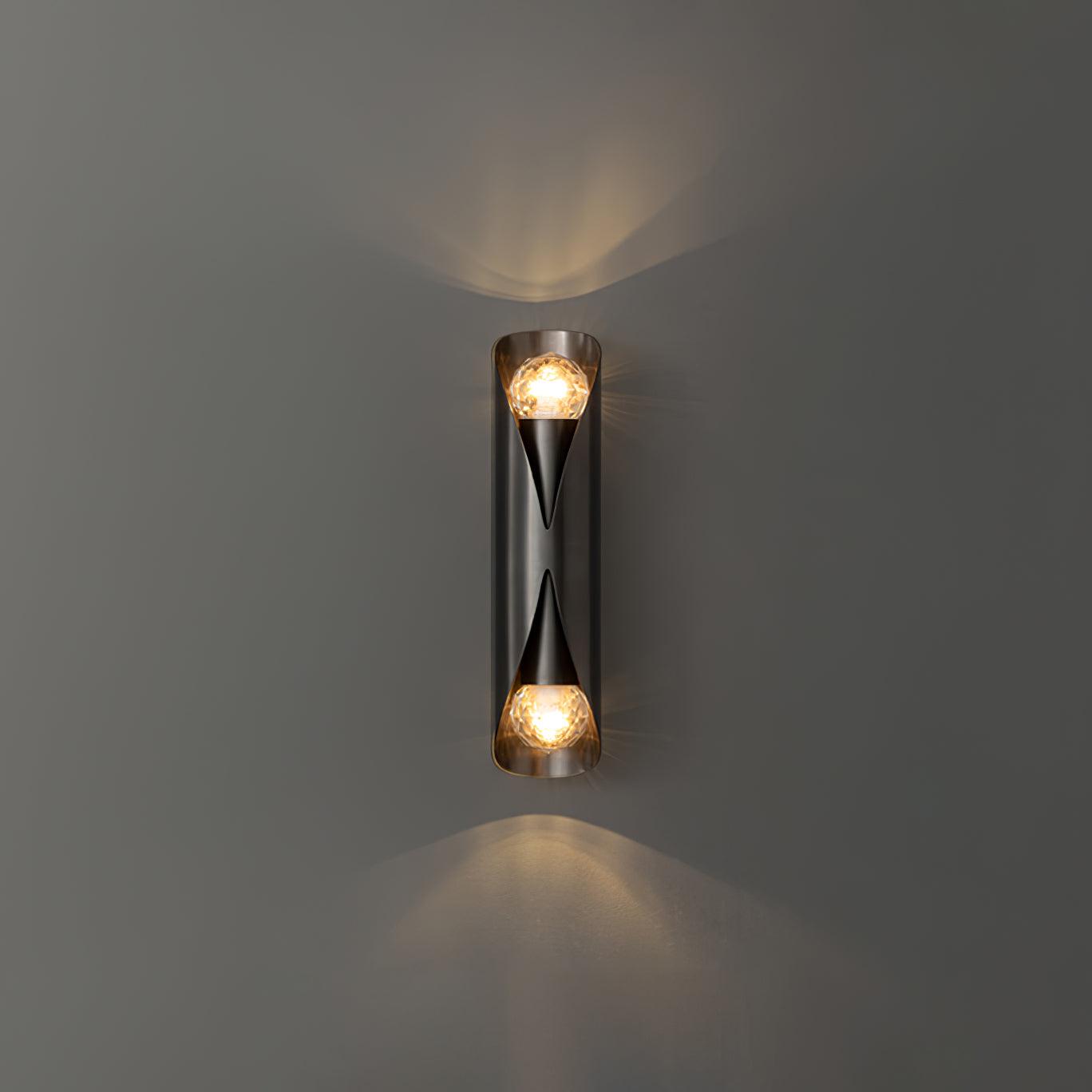 Avynila Modern Minimalist Diamonds Brass Wall Lamp-Neutral Decor