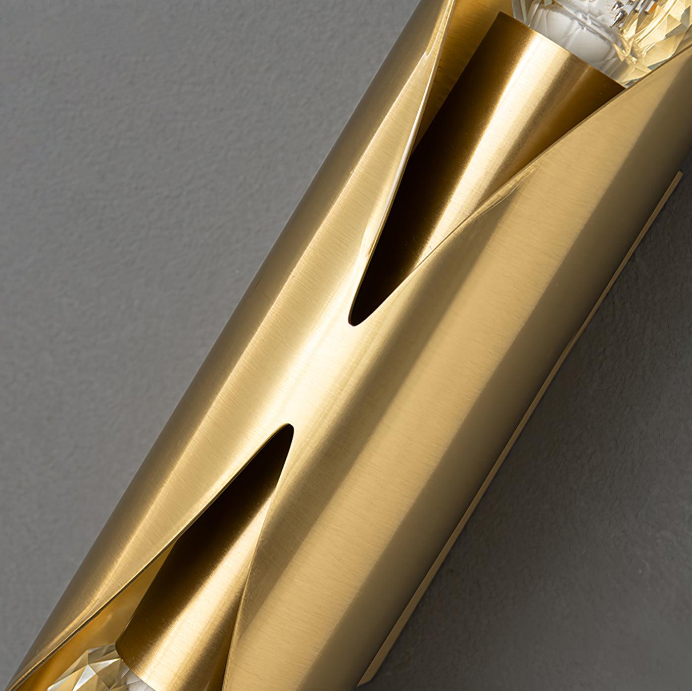 Avynila Modern Minimalist Diamonds Brass Wall Lamp-Neutral Decor