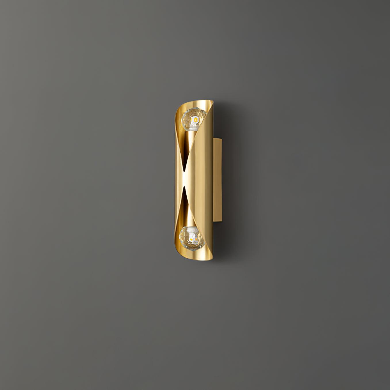 Avynila Modern Minimalist Diamonds Brass Wall Lamp-Neutral Decor