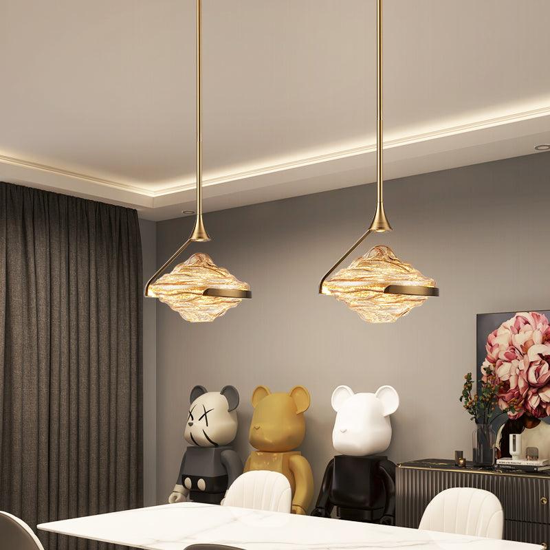 Rowenal Diamond Crystal Pendant Lamp-Neutral Decor