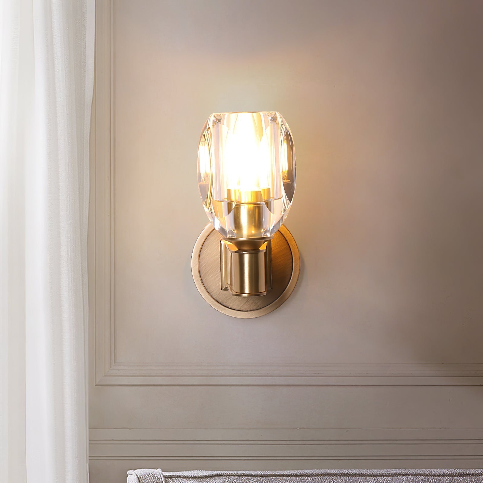 Tostor Wall lamp Premium Nordic Art Diamond Crystal Sconce-Neutral Decor
