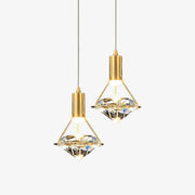 Cira Pendant Lamp Brass Crystal Elegant-Neutral Decor