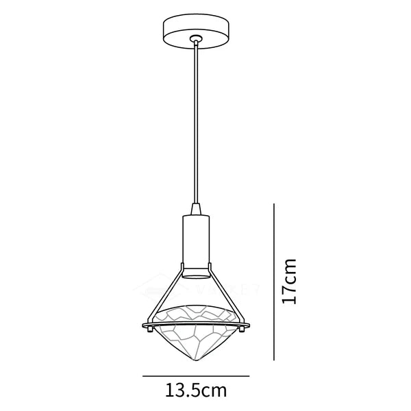 Cira Pendant Lamp Brass Crystal Elegant-Neutral Decor