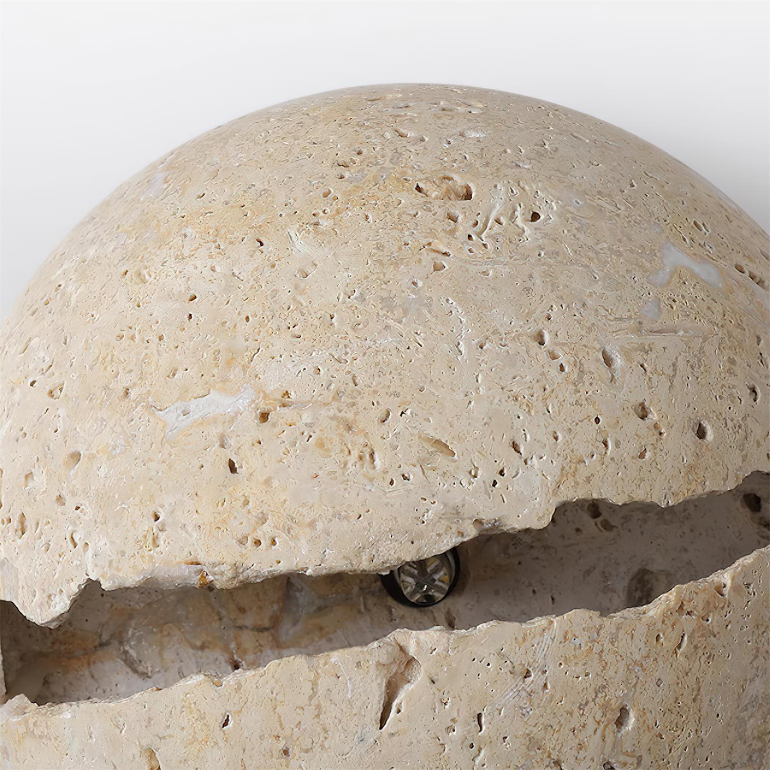 Dinosaur Egg Travertine Wall Lamp