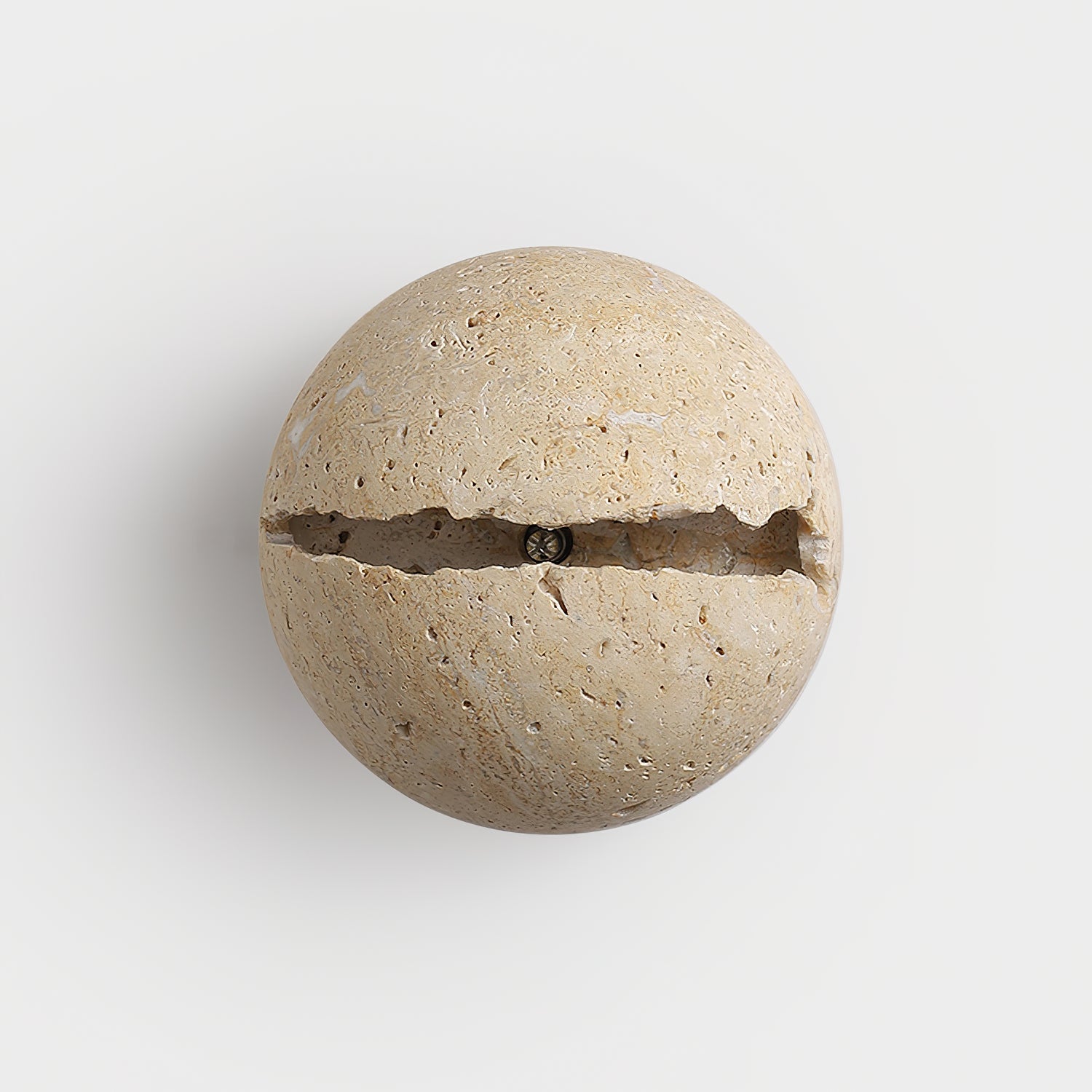 Dinosaur Egg Travertine Wall Lamp