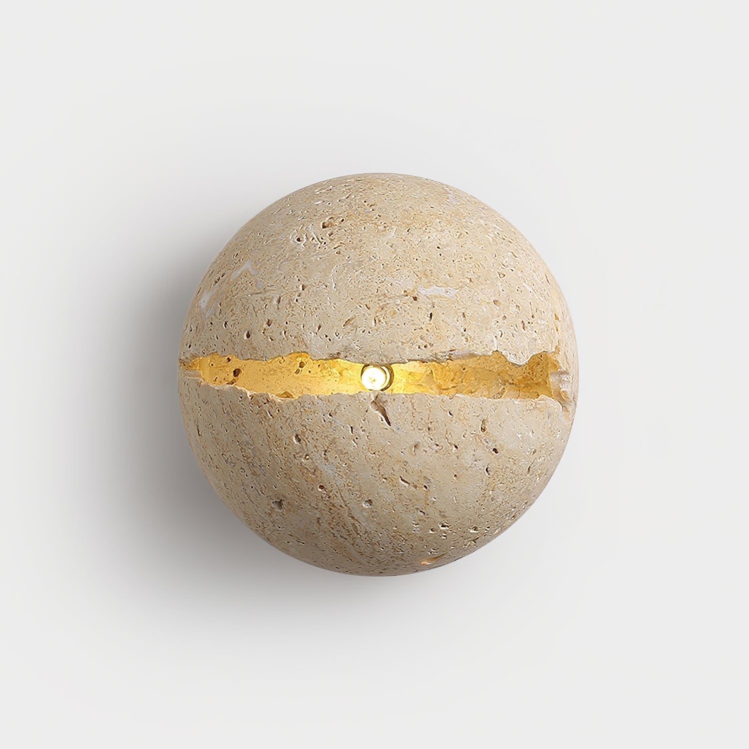 Dinosaur Egg Travertine Wall Lamp