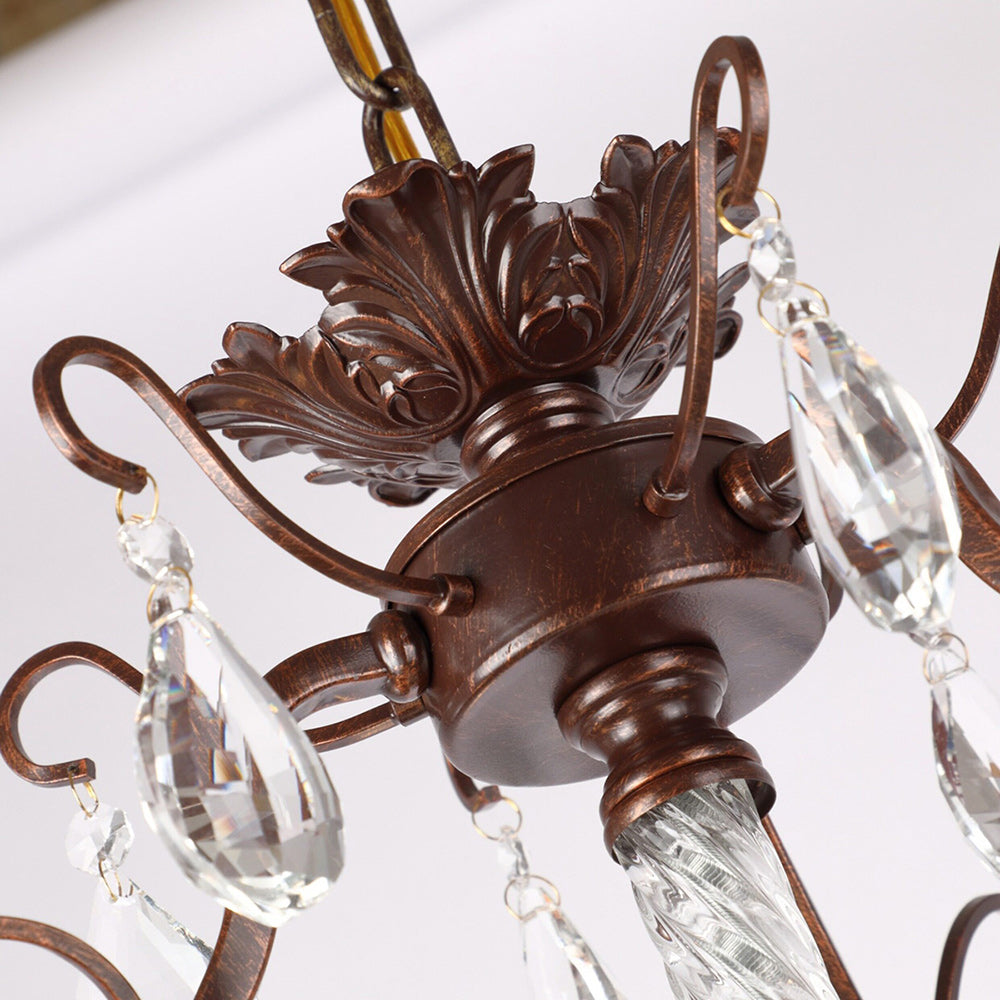 The 6-head version of the Diodem Crystal Chandelier.