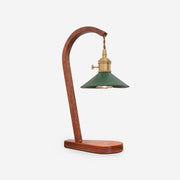 Eden Green Wood Table Lamp-Neutral Decor