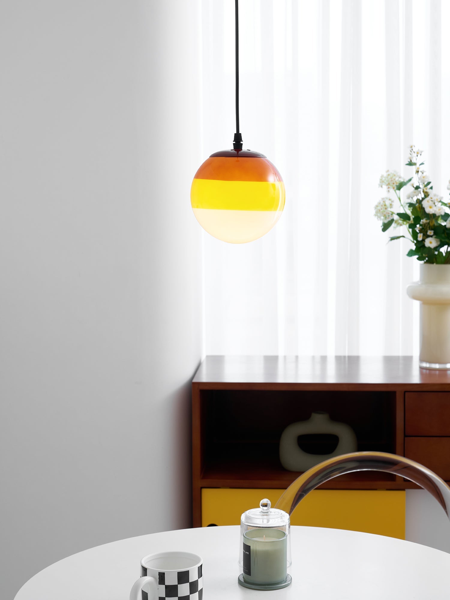 Dipping Pendant Light-Neutral Decor