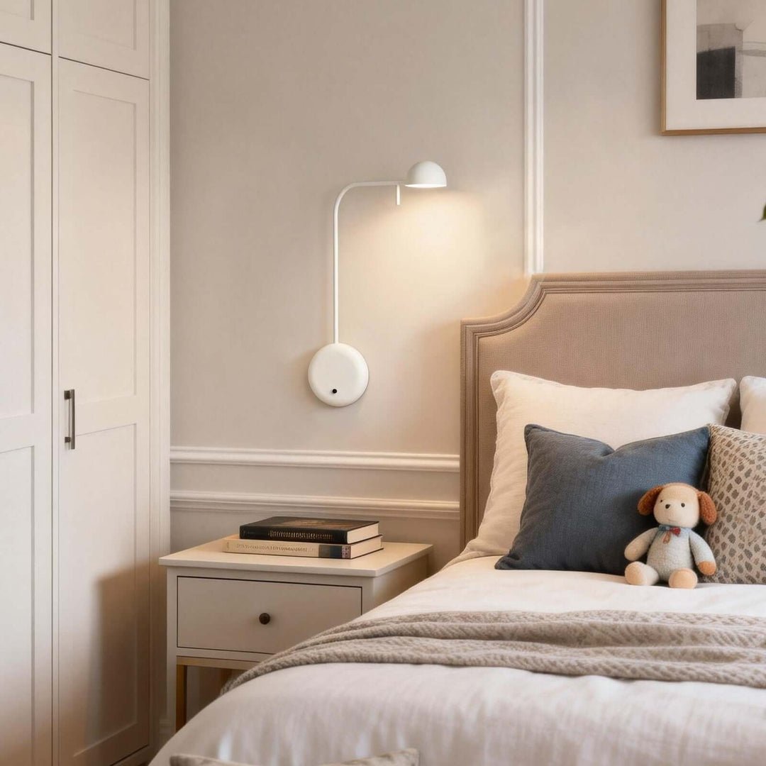Disc Base Dome Wall Sconce-Neutral Decor