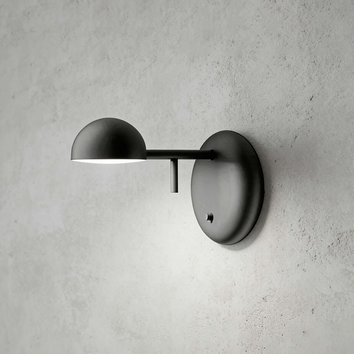 Disc Base Dome Wall Sconce-Neutral Decor