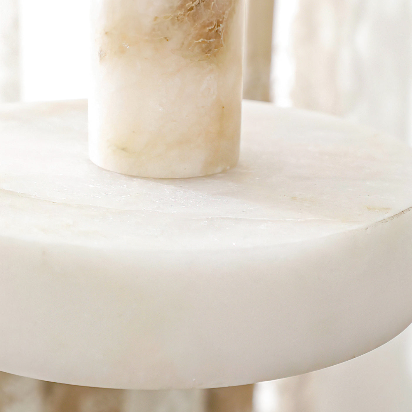Luste  Disc Orb Alabaster Pendant Light