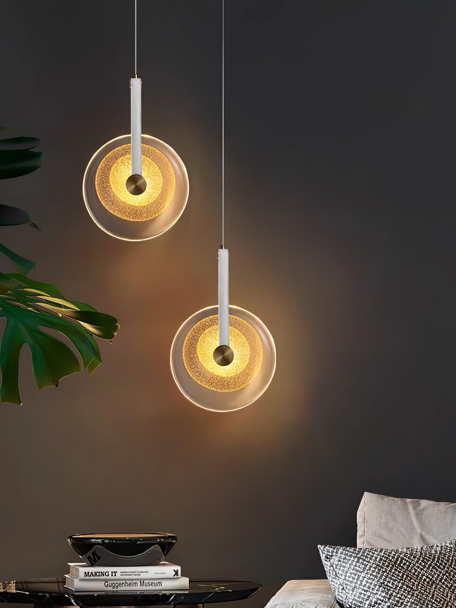 Zusk Leather Classic Pendant Lamp-Neutral Decor