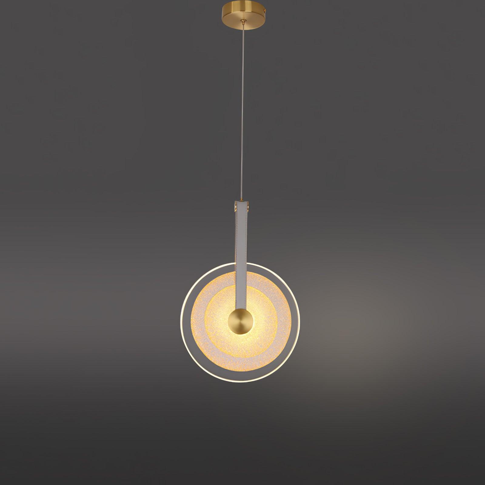Zusk Leather Classic Pendant Lamp-Neutral Decor