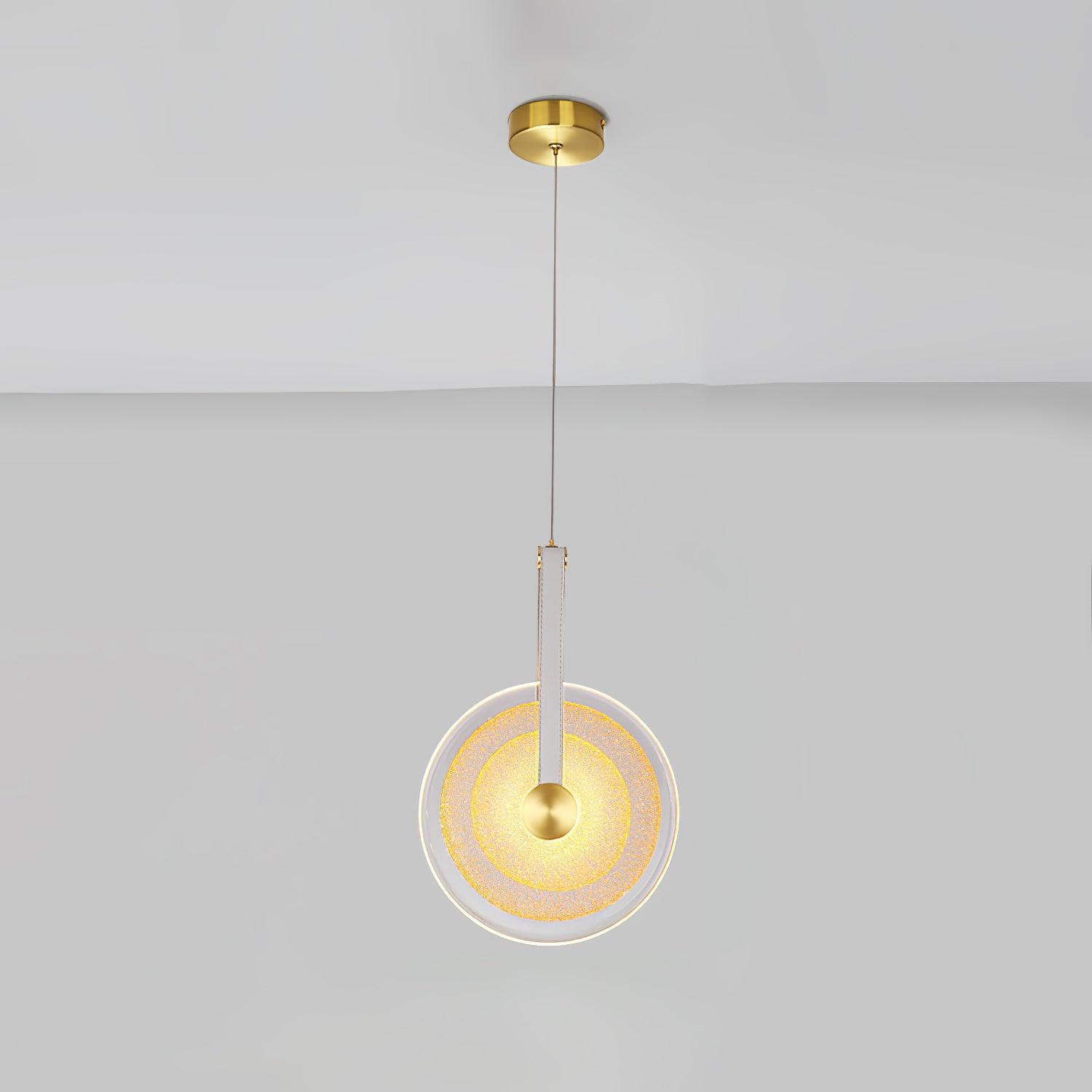 Zusk Leather Classic Pendant Lamp-Neutral Decor