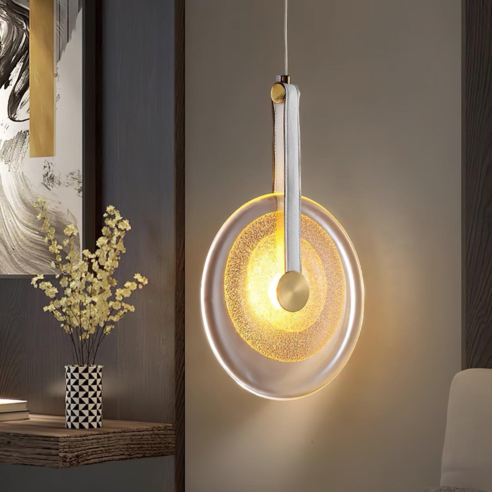 Zusk Leather Classic Pendant Lamp-Neutral Decor