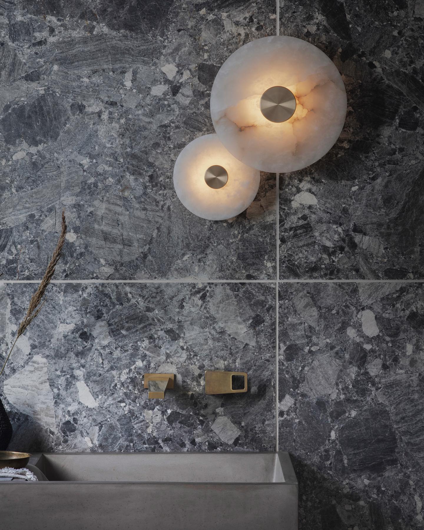 Selina Minimalist Alabaster Ceiling Light-Neutral Decor