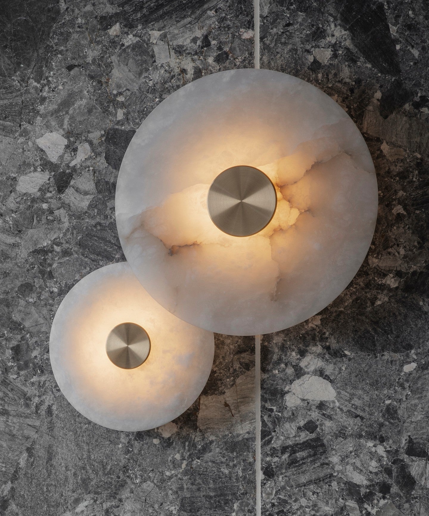 Selina Minimalist Alabaster Ceiling Light-Neutral Decor