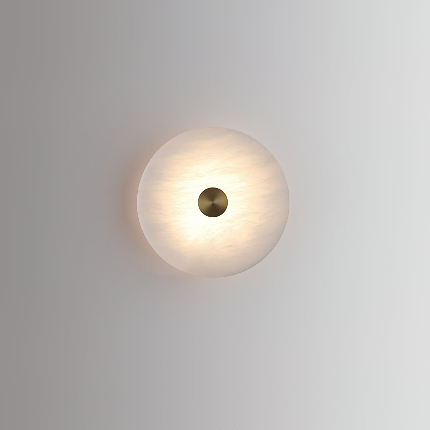 Selina Minimalist Alabaster Ceiling Light-Neutral Decor