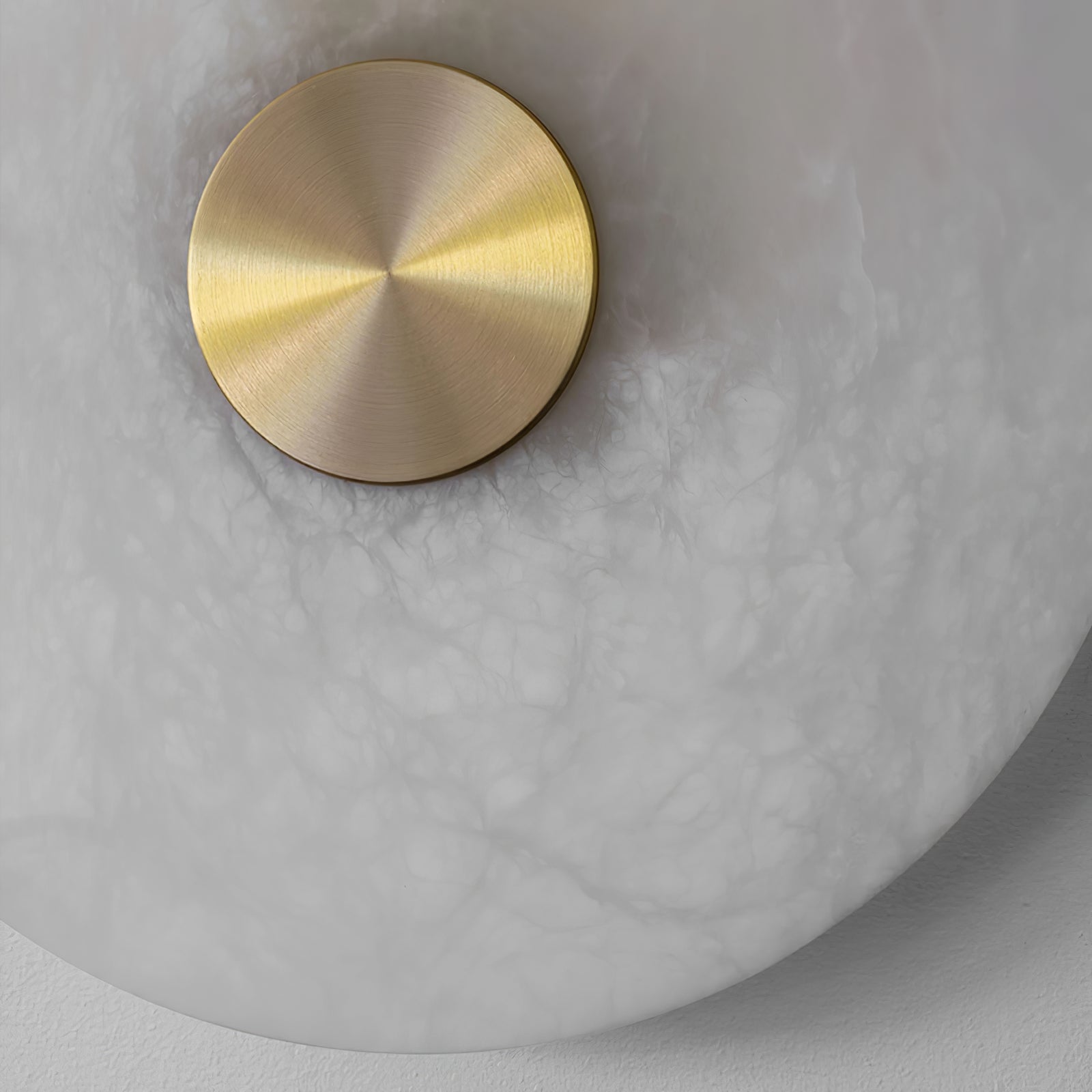 Selina Minimalist Alabaster Ceiling Light-Neutral Decor