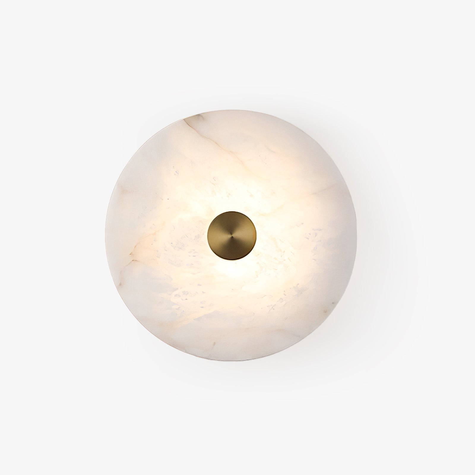Selina Minimalist Alabaster Ceiling Light-Neutral Decor