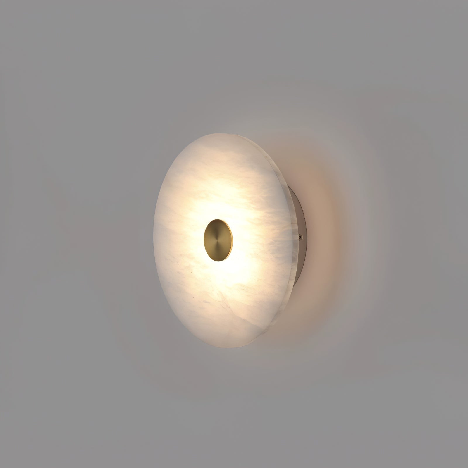 Selina Minimalist Alabaster Ceiling Light-Neutral Decor