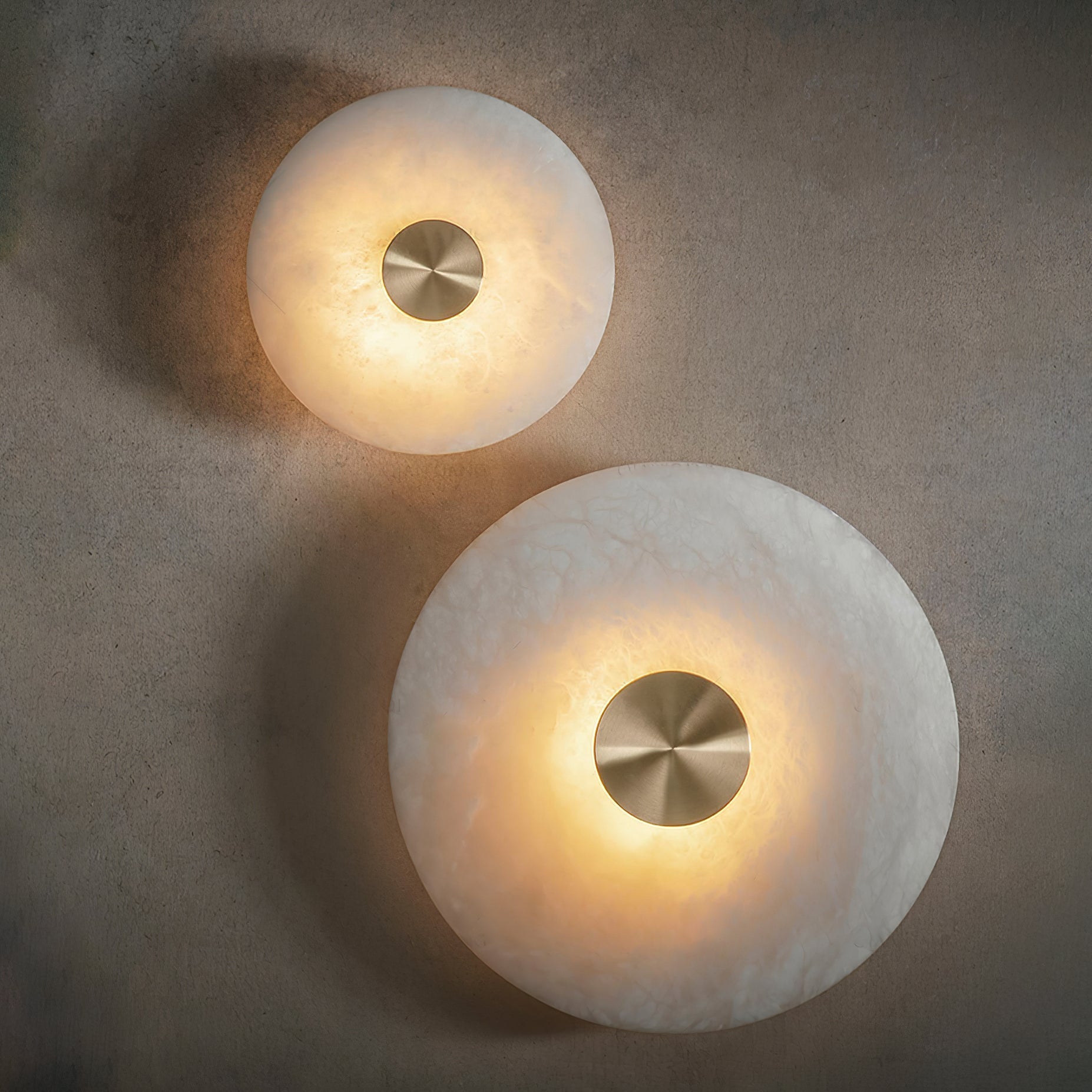 Selina Minimalist Alabaster Ceiling Light-Neutral Decor