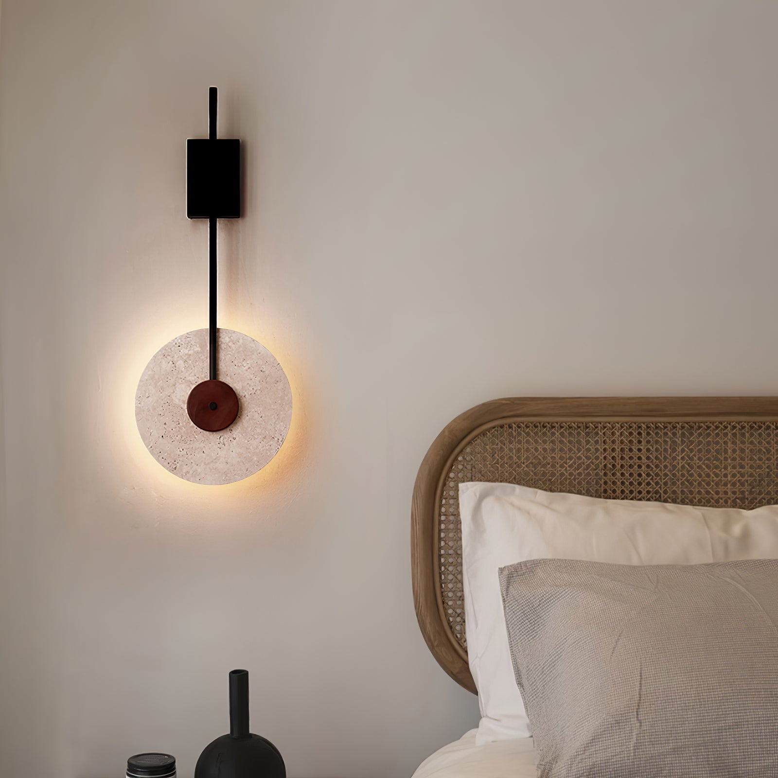 Elysia Travertine Wall Light-Neutral Decor