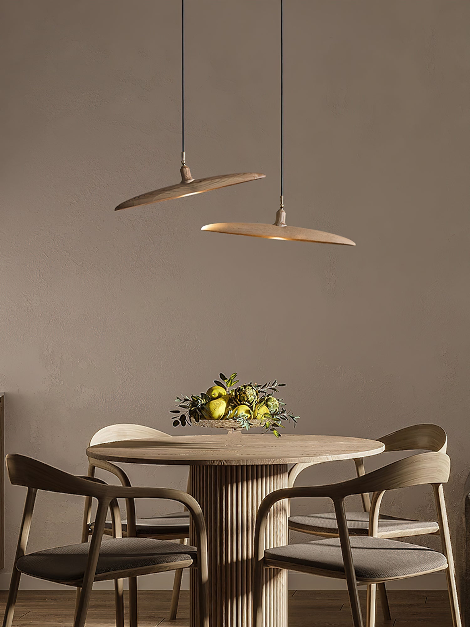 Zelirira Blade Wood Pendant Light-Neutral Decor