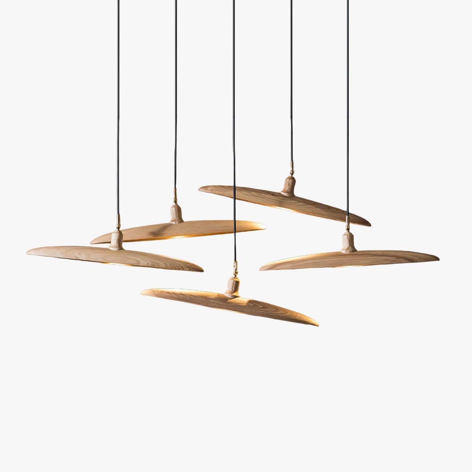 Zelirira Blade Wood Pendant Light-Neutral Decor