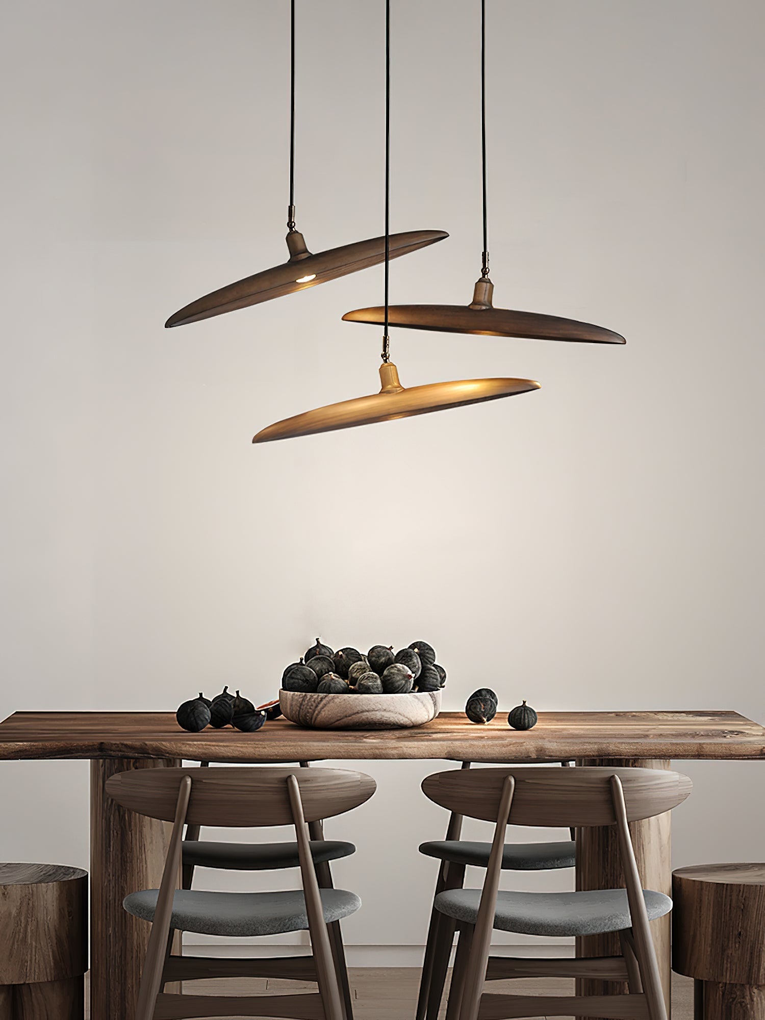 Zelirira Blade Wood Pendant Light-Neutral Decor
