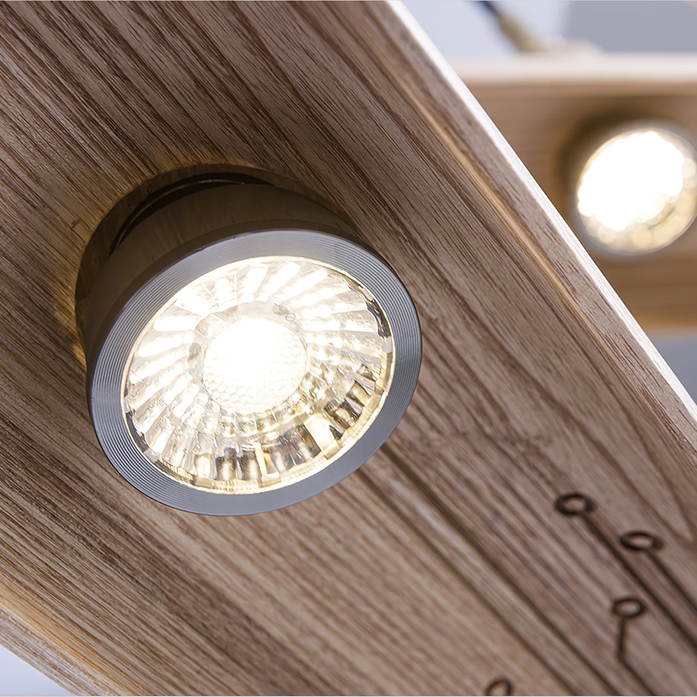 Zelirira Blade Wood Pendant Light-Neutral Decor