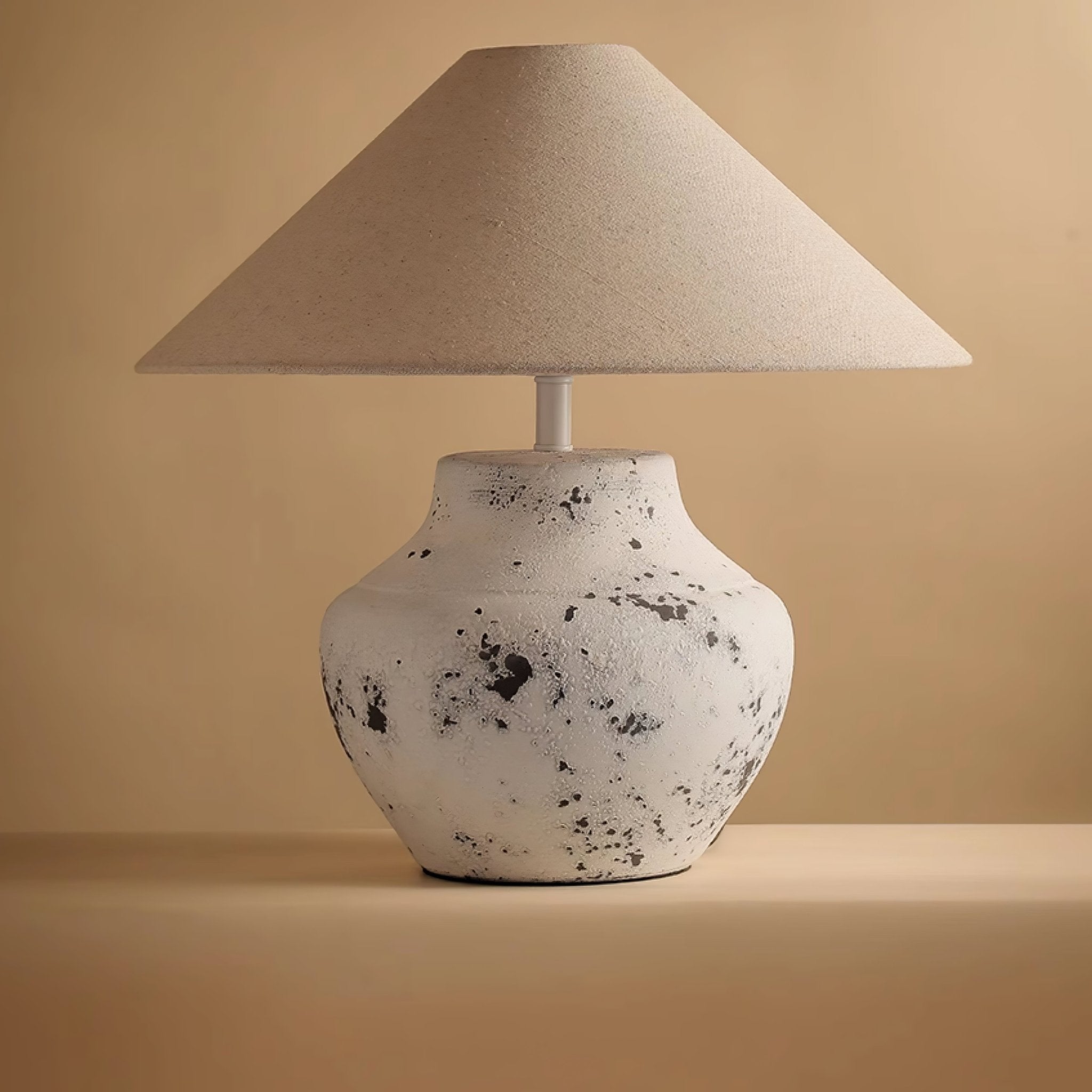 Atticus Modern Ceramics Table Lamp-Neutral Decor