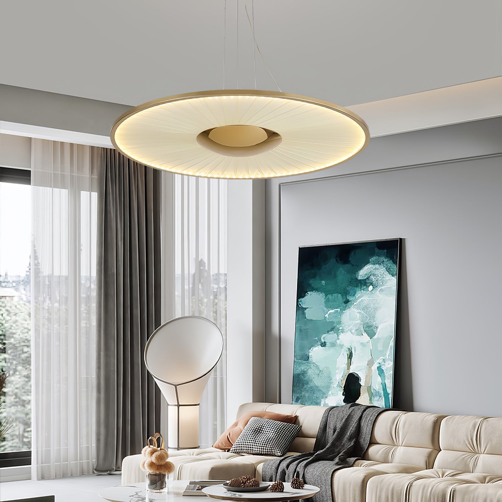 Nolan Modern Pendant Light-Neutral Decor