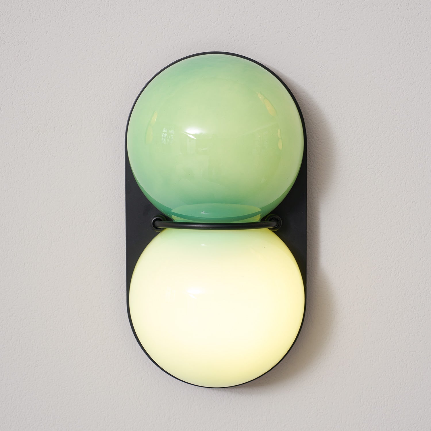 Two Globe Glass Wall Sconce-Neutral Decor