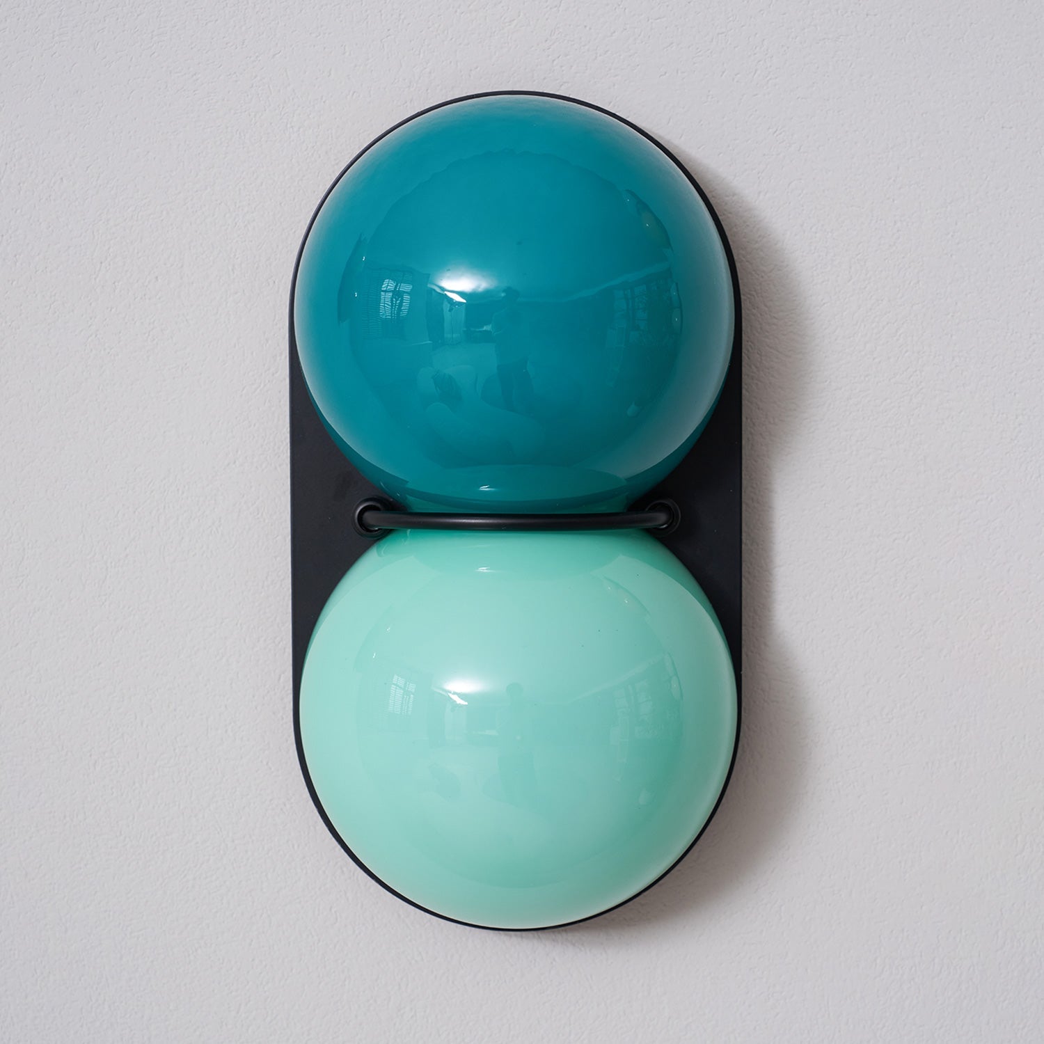 Two Globe Glass Wall Sconce-Neutral Decor