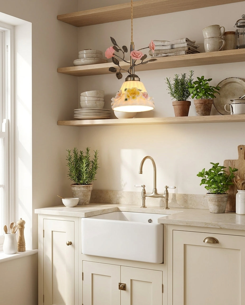 Rosette Pendant Light