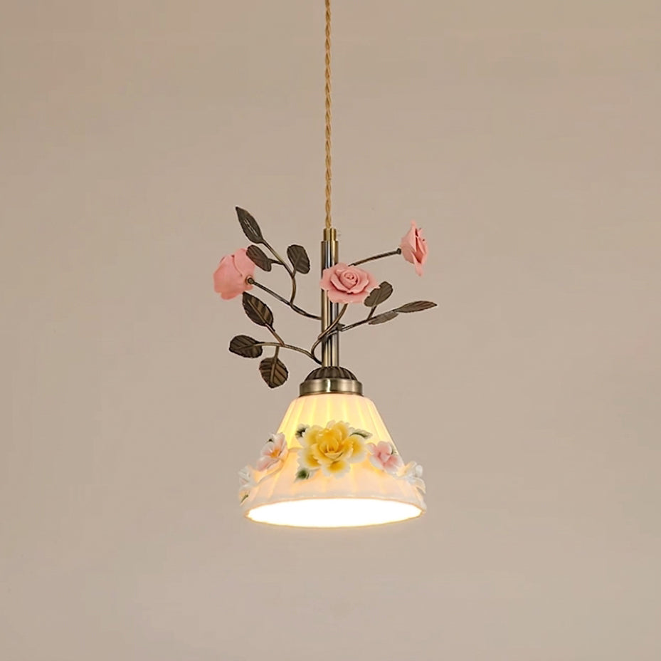 Rosette Pendant Light