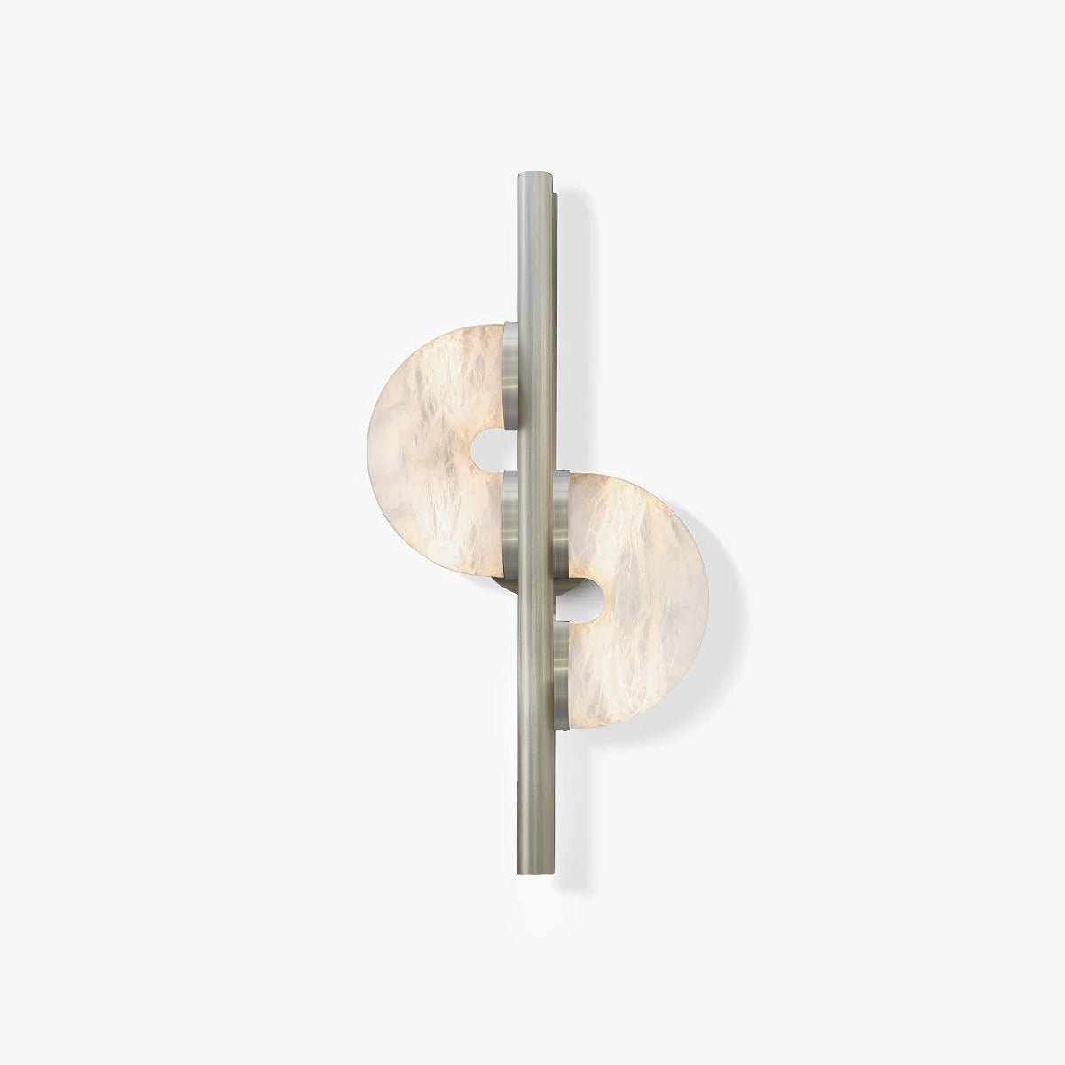 Ythar Dual Disc Alabaster Wall Light-Neutral Decor