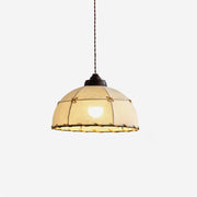 Pendant Light Fabric Dome Shade Vintage Minimalist Soft Glow
