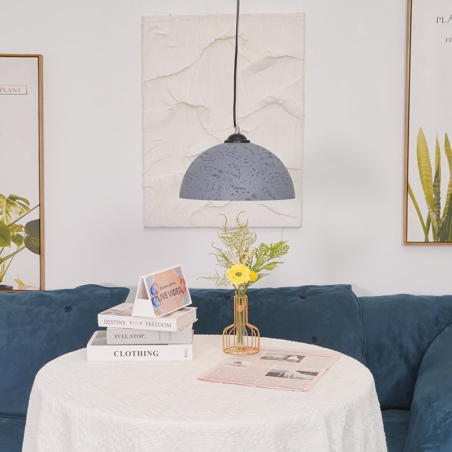 Dar Classic Retro Pendant Light-Neutral Decor