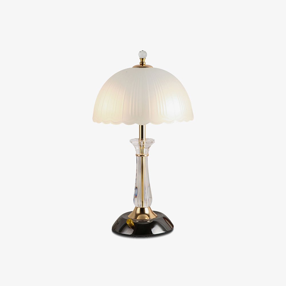 Belle Domed Glass Table Light-Neutral Decor