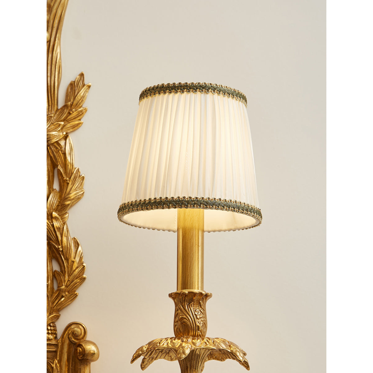 The 2-head version of the Dominique Wall Lamp, size L 42cm.