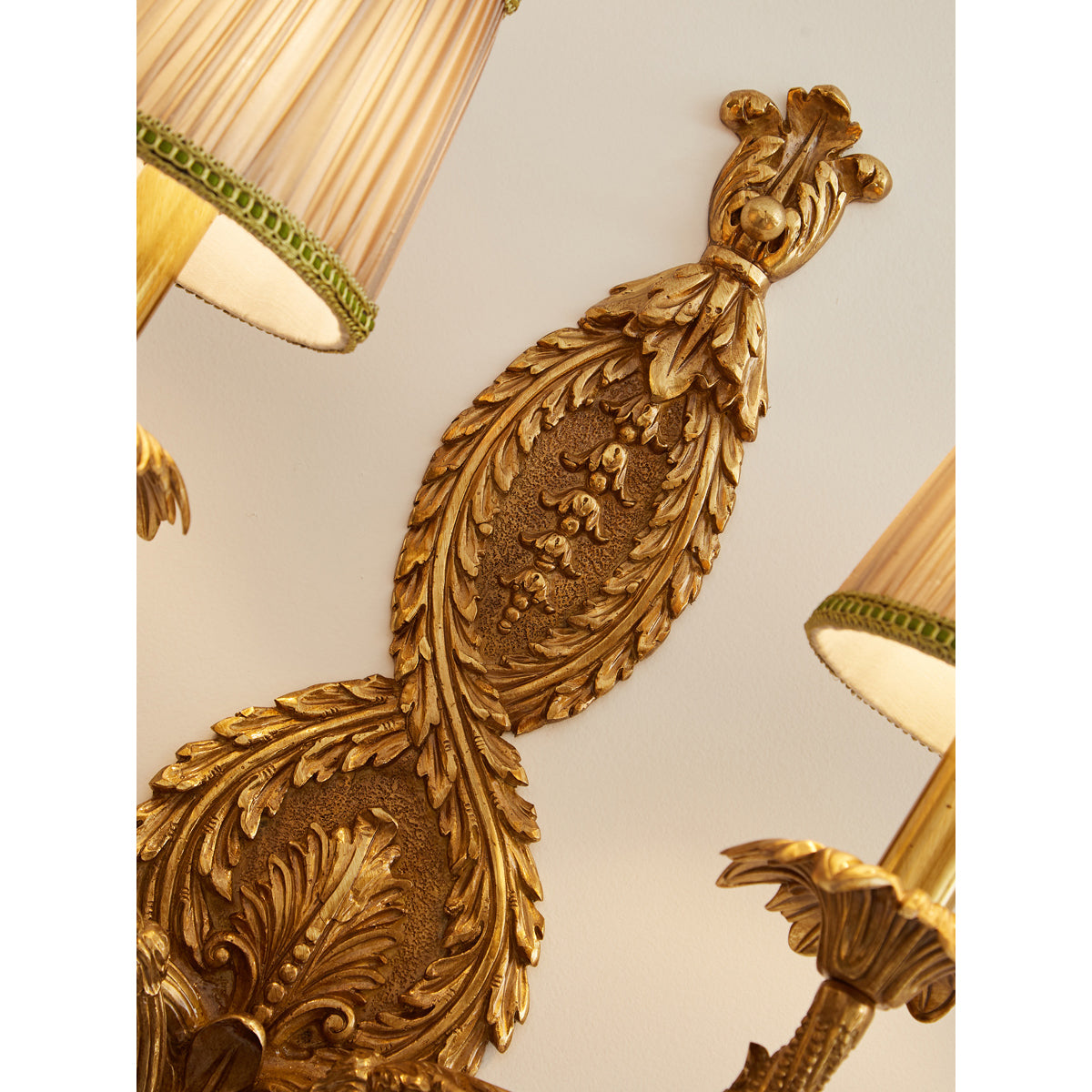 The Dominique Wall Lamp unlit, showcasing its form.
