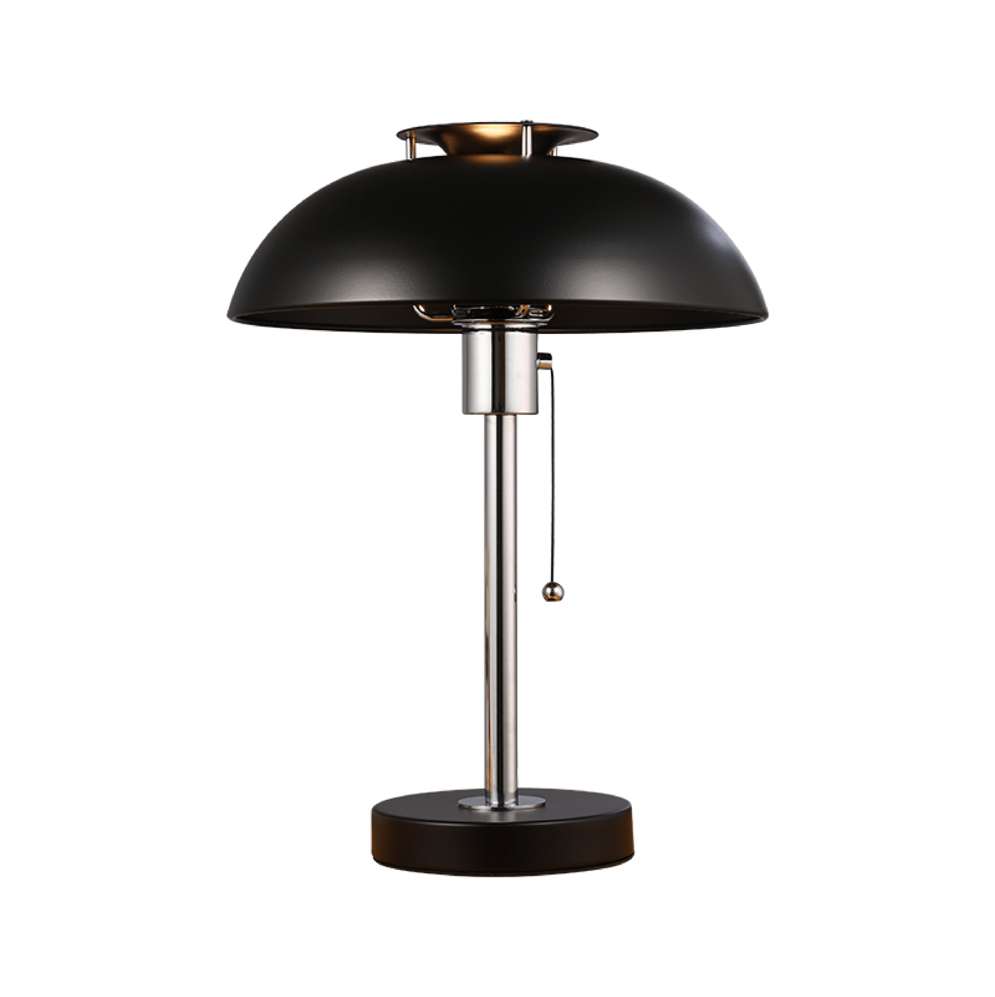 Domo Chrome Mushroom Table Lamp-Neutral Decor